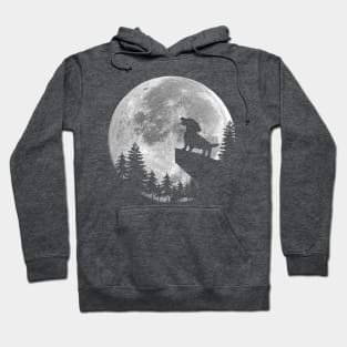 Dachshund Howling Moon Hoodie